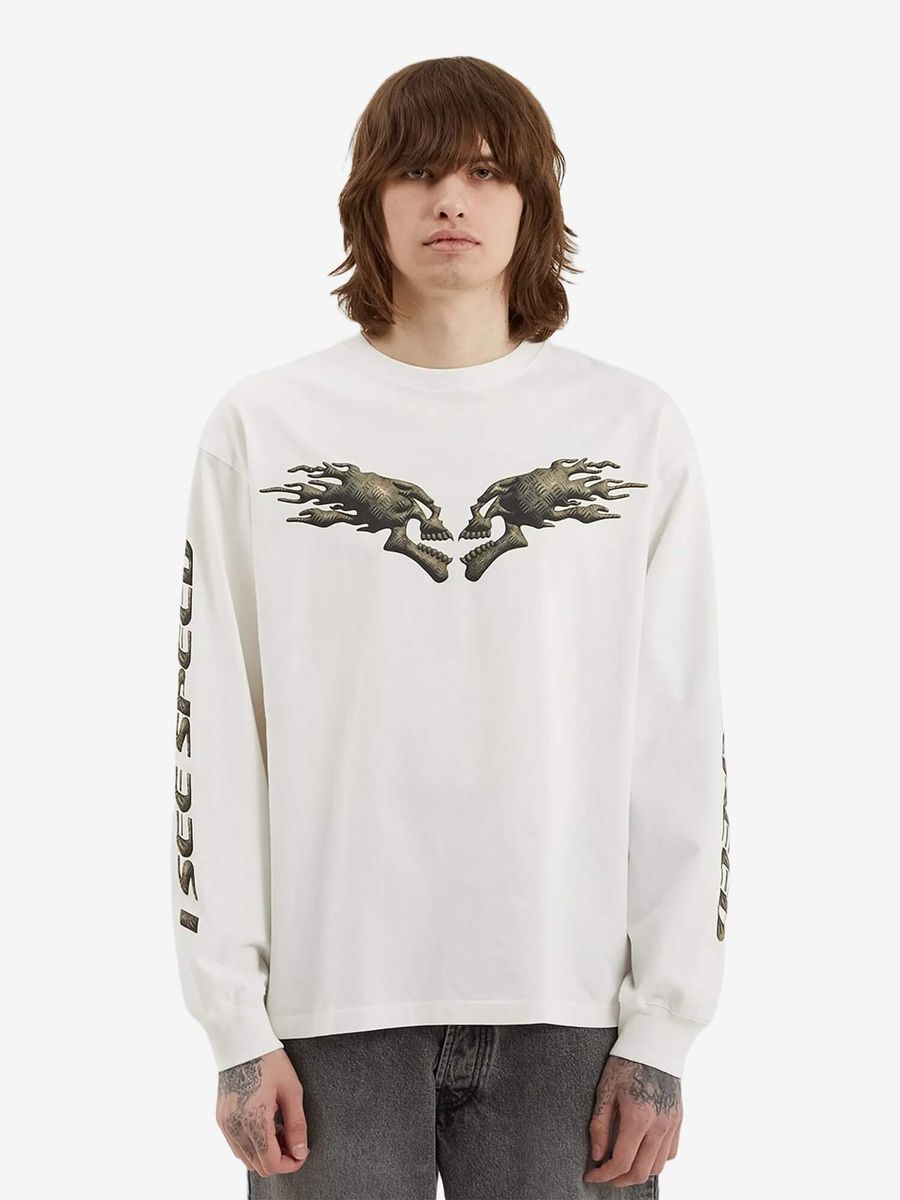 ОКТЯБРЬ — Лонгслив SS'26 Speed White
