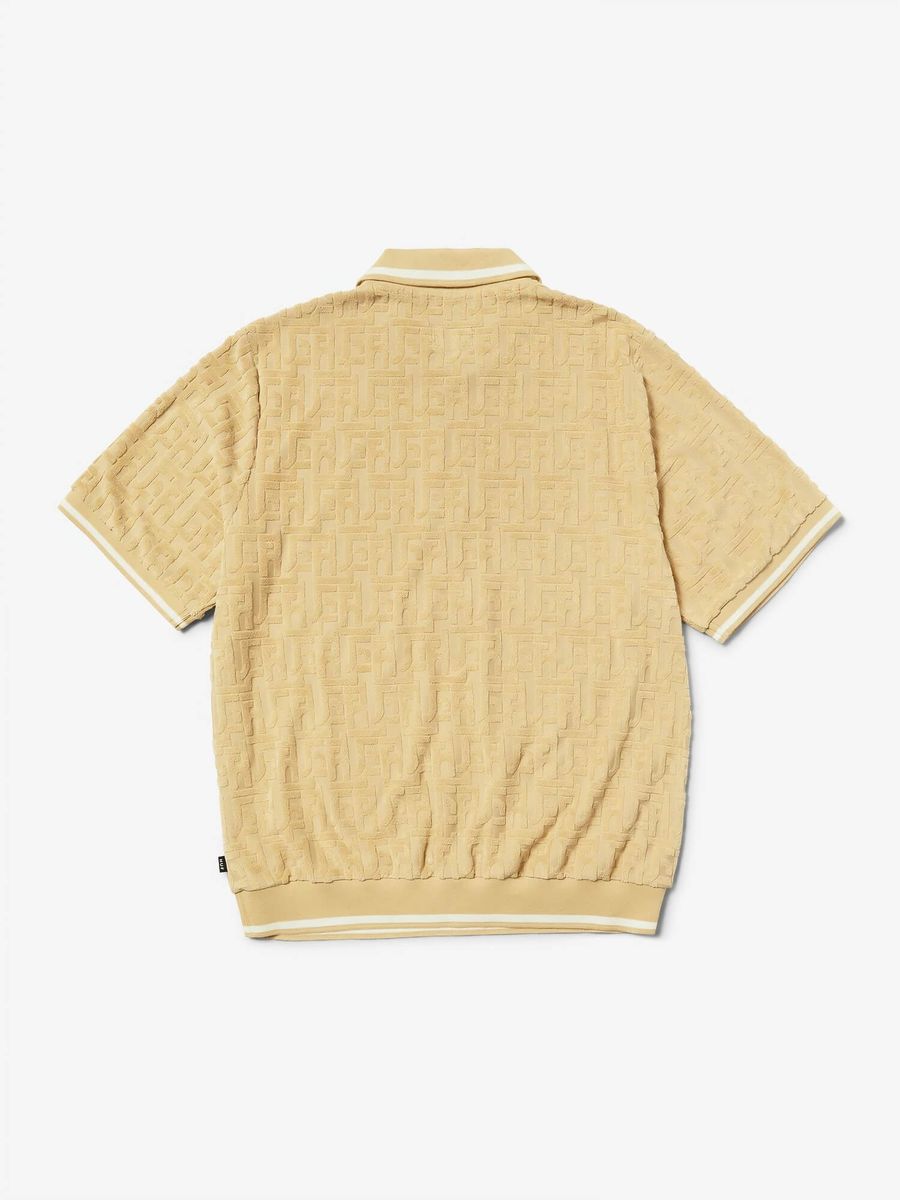 HUF — Поло-вязанное Tether Jacquard S/S Terry Top Twill