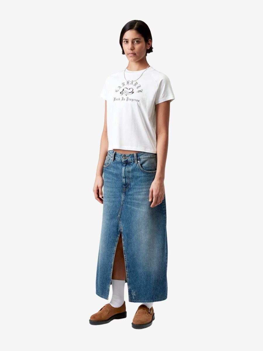 CARHARTT WIP — Футболка W' SS Honest Work T-Shirt White/Black