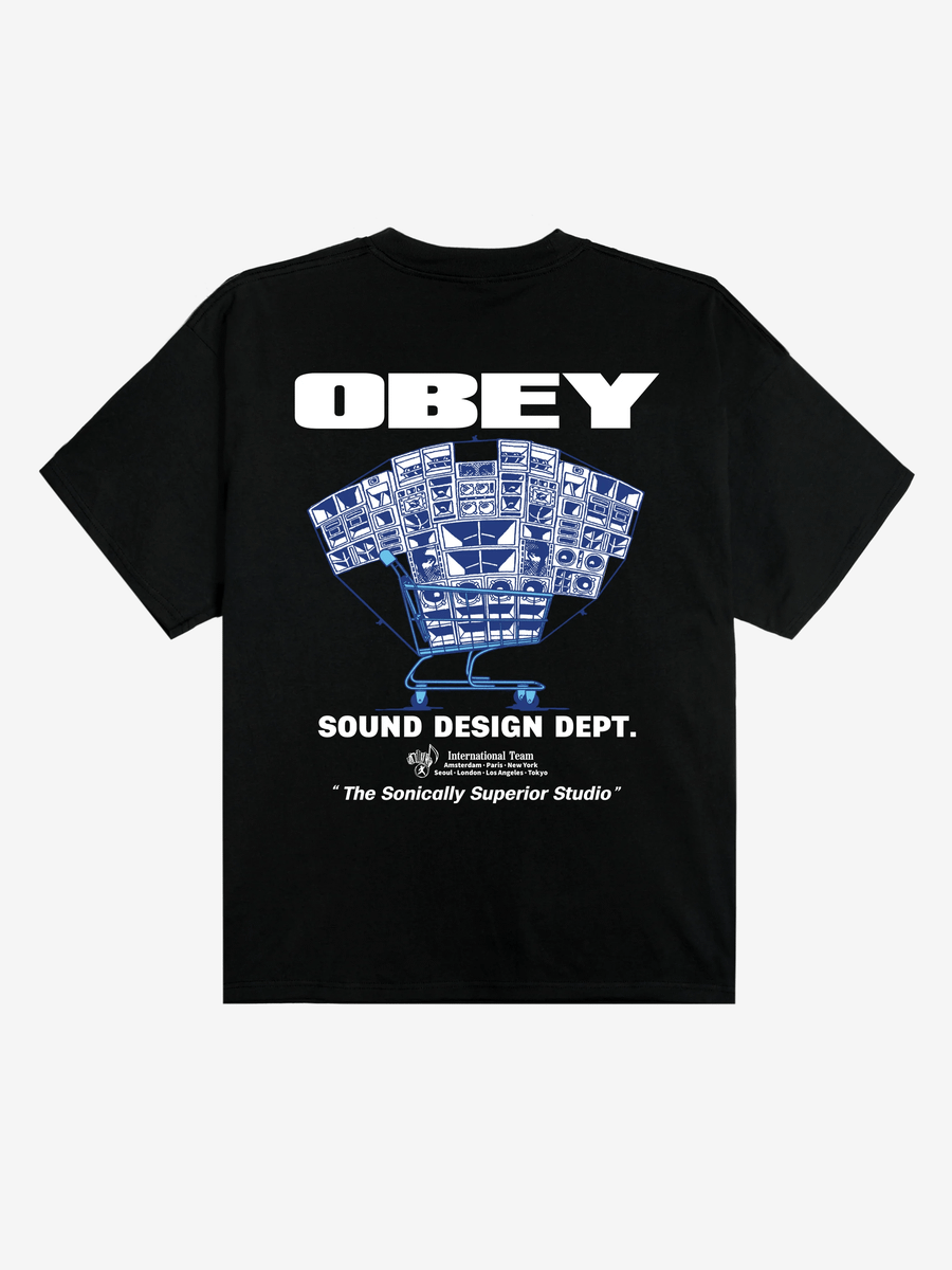 OBEY — Футболка Sound Design Dept. Black