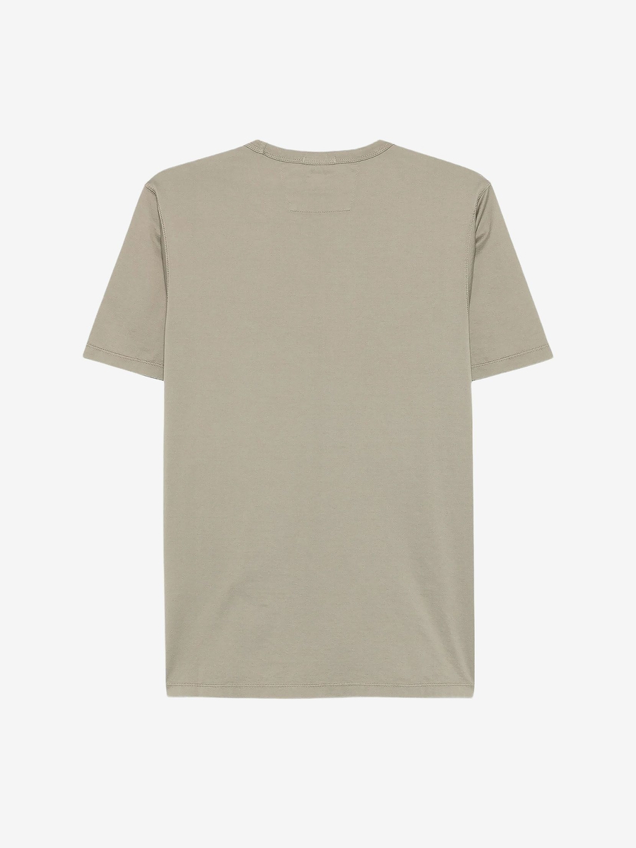 C.P. COMPANY — Футболка Mercerized Jersey 70/2 Gasato SS Patch Moss Gray