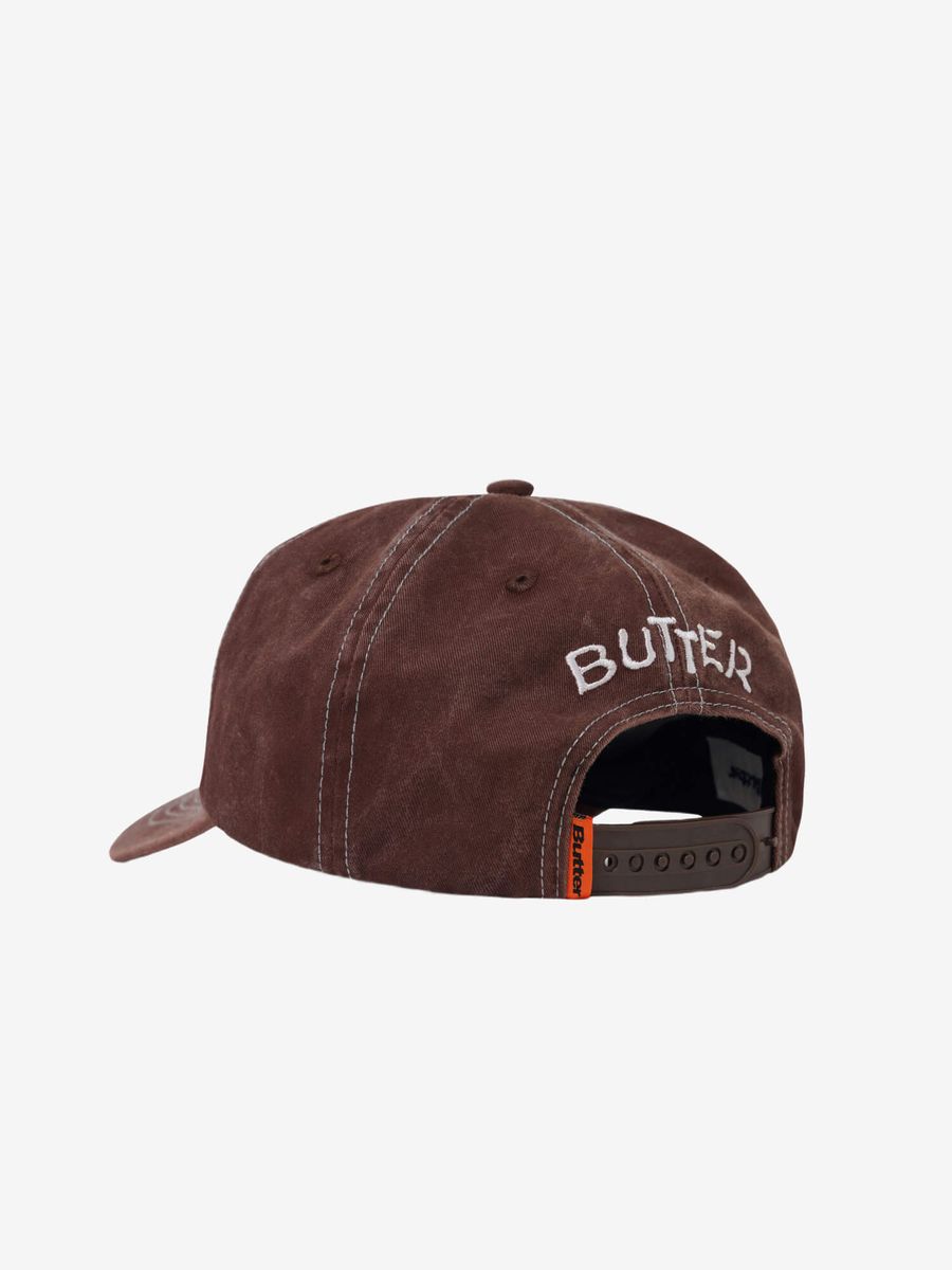 BUTTER GOODS — Кепка Canine 5 Panel Washed Brown