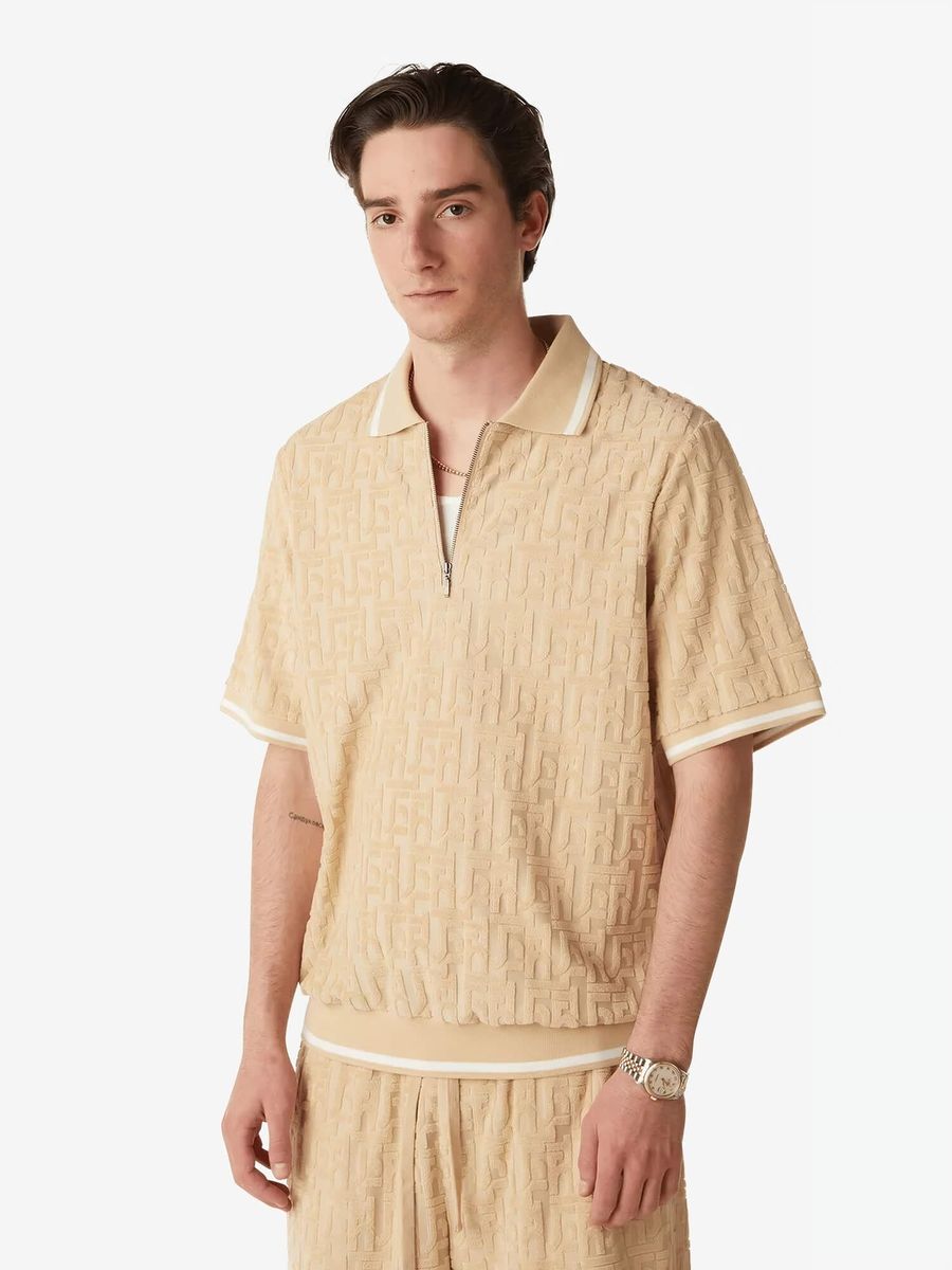 HUF — Поло-вязанное Tether Jacquard S/S Terry Top Twill