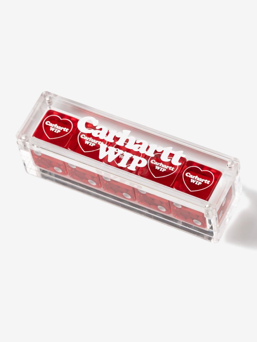 CARHARTT WIP — Игральные кости Heart Dice Set Scarlet Red