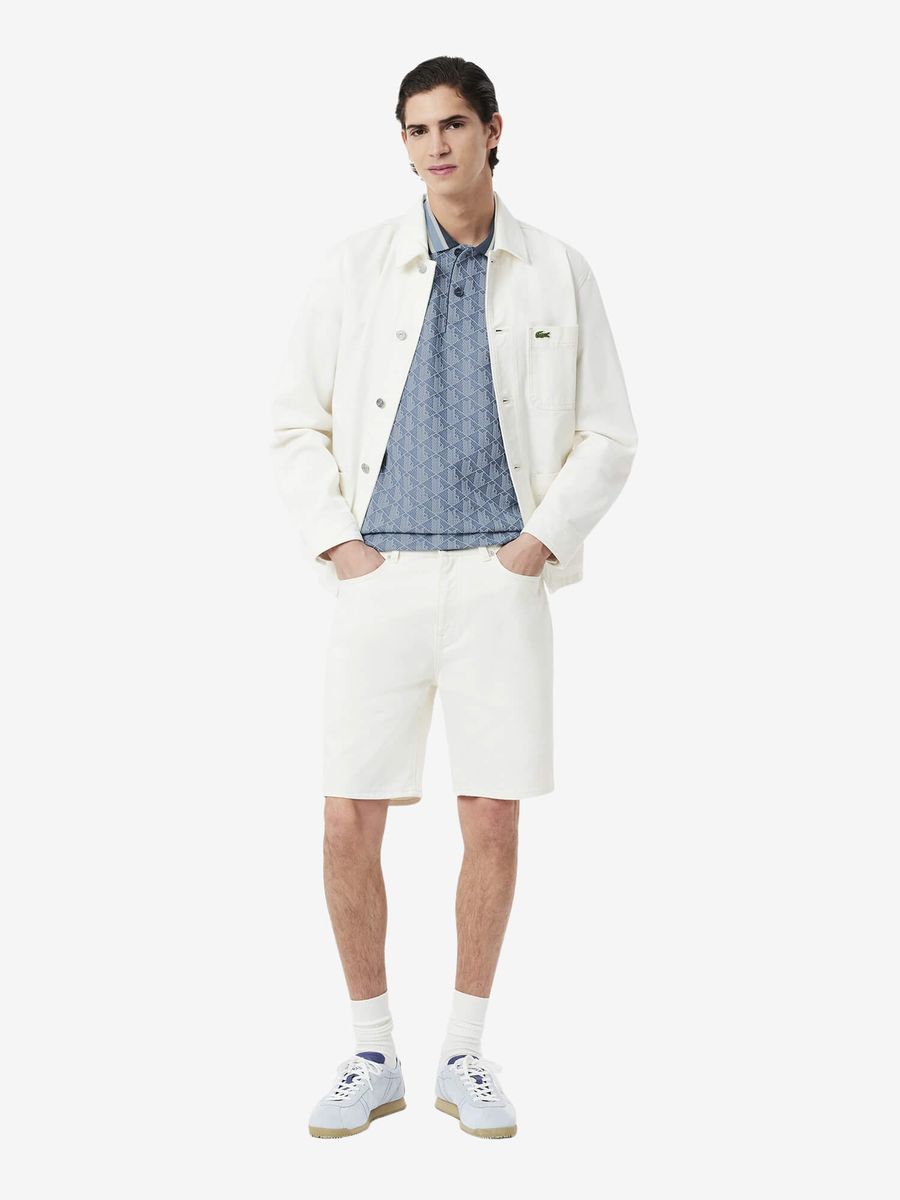 LACOSTE — Футболка Поло Classic Fit Contrast Collar Monogram Falcon/Overview