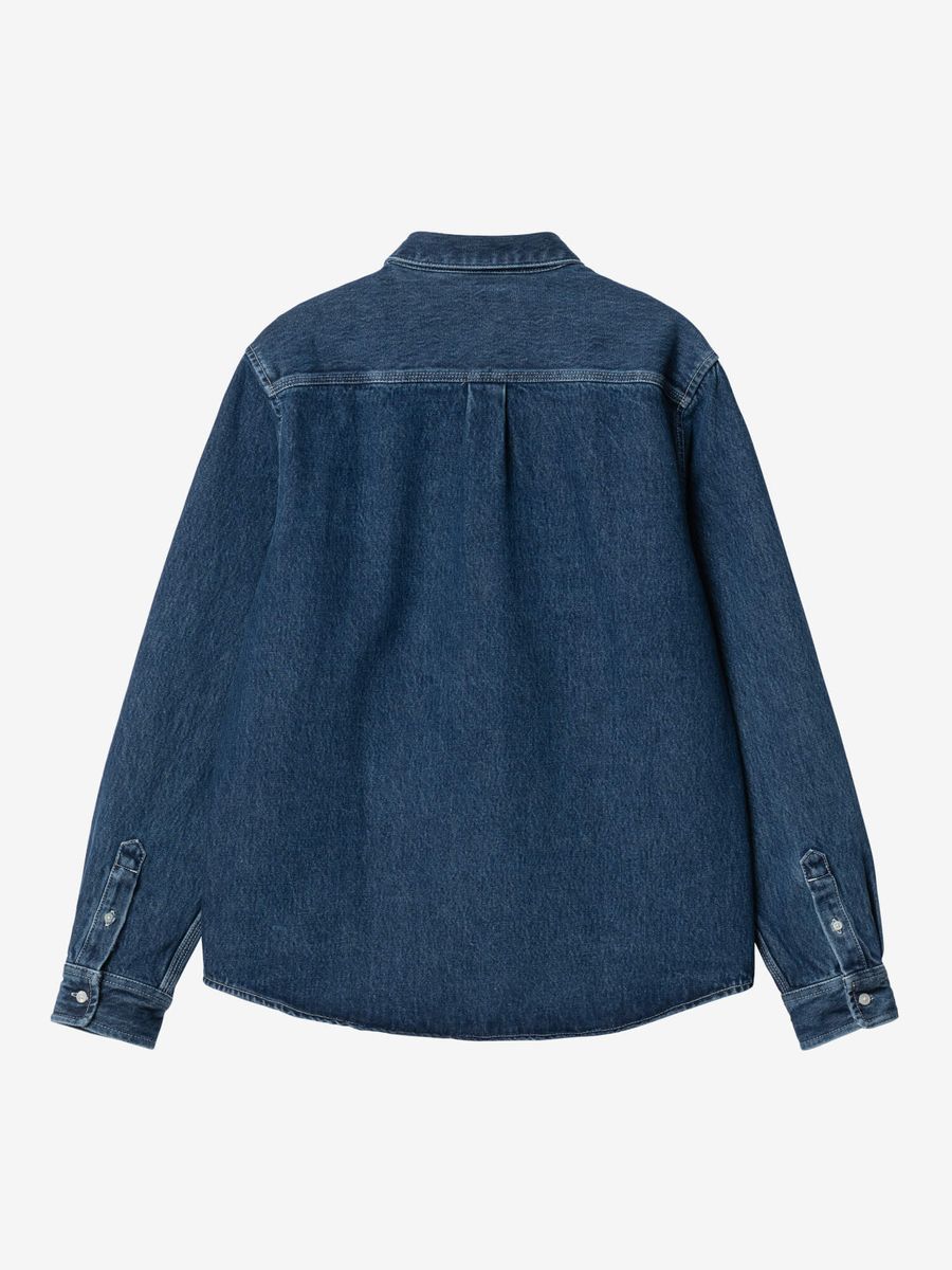 CARHARTT WIP — Рубашка LS Weldon Denim Blue (Stone Washed)
