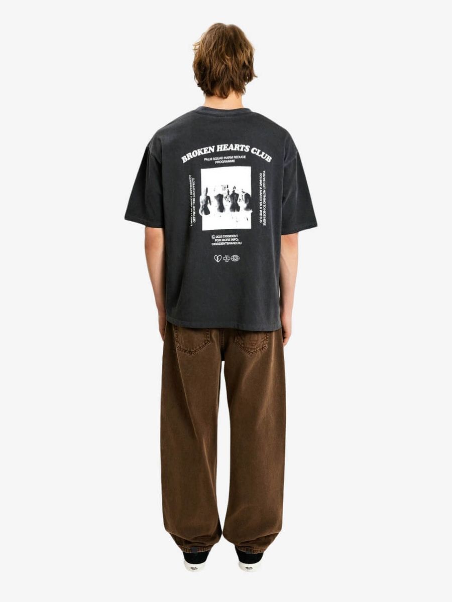 DISSIDENT — Футболка BHC Dyed Tee Asphalt