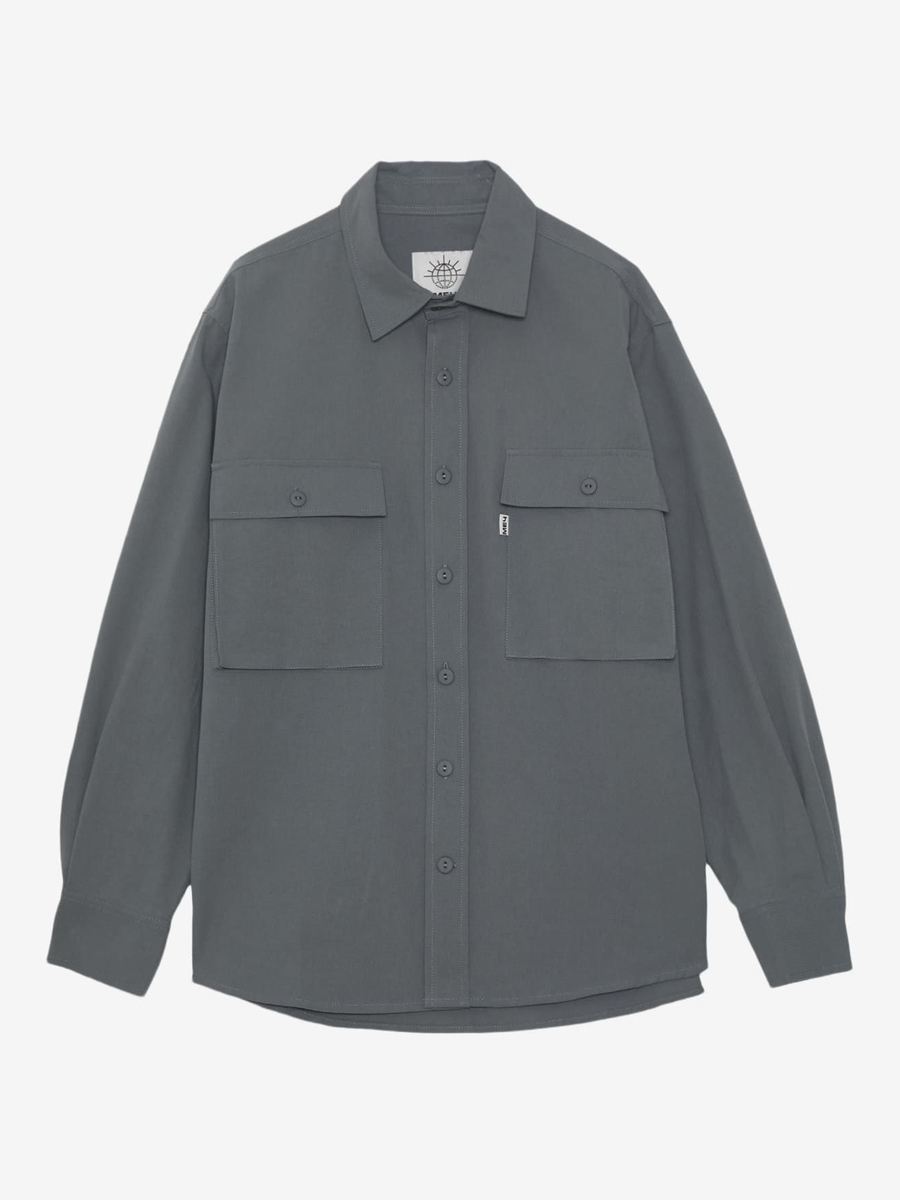 МЕЧ — Рубашка fw24 Stripped Shirt Steel