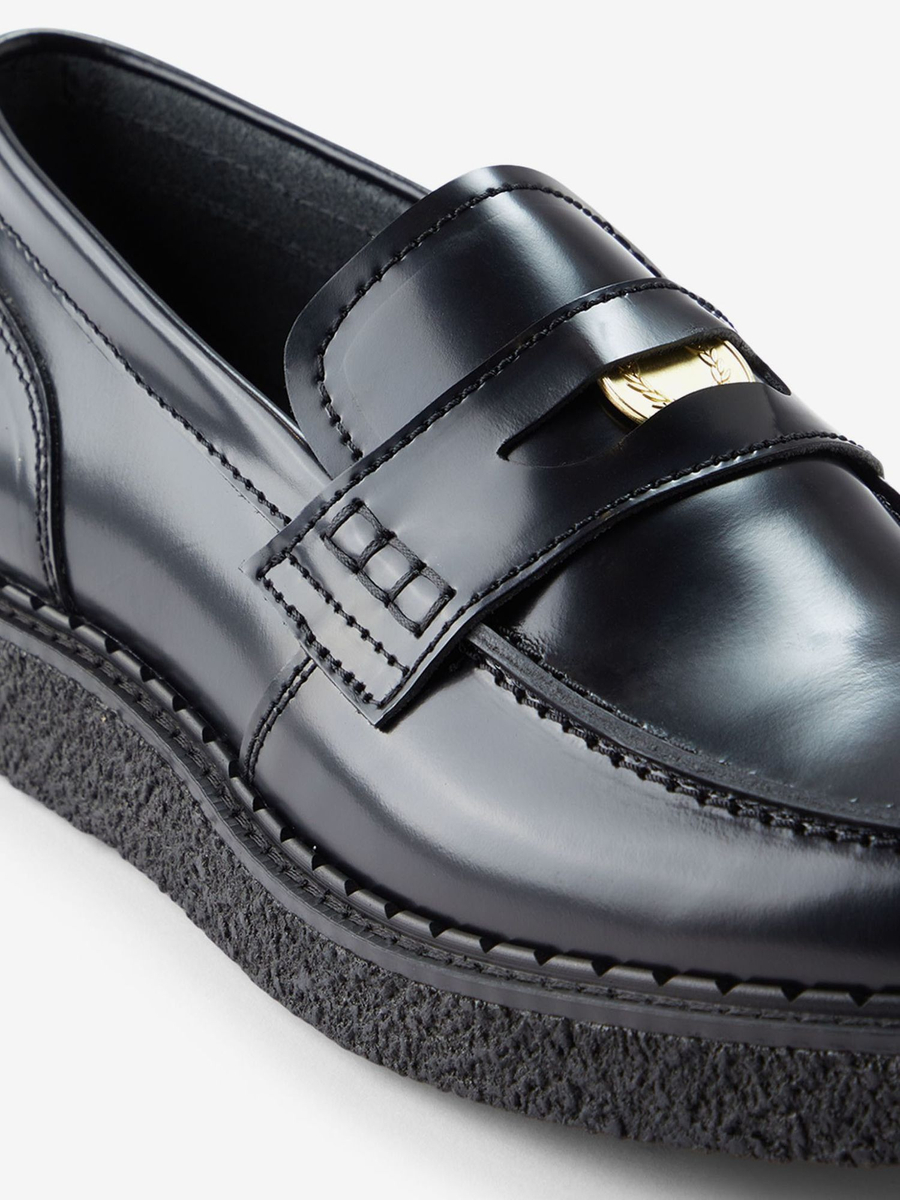 FRED PERRY — Туфли George Cox Leather Penny Loafer Black