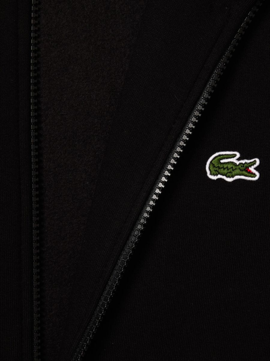LACOSTE — Свитшот Cardigan Full Zip Fleece Black