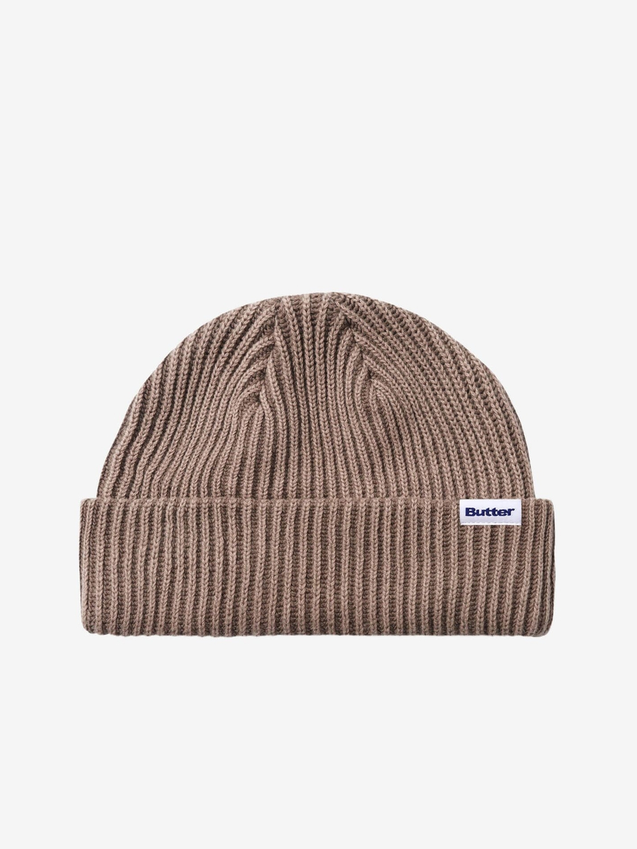 BUTTER GOODS — Шапка Bleached Wharfle Beanie Brown