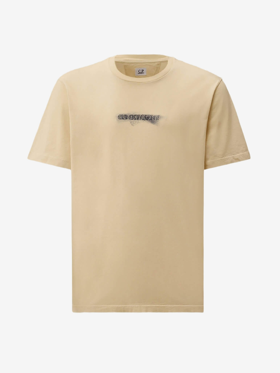 C.P. COMPANY — Футболка 24/1 Jersey SS Logo Tee Frozen Dew