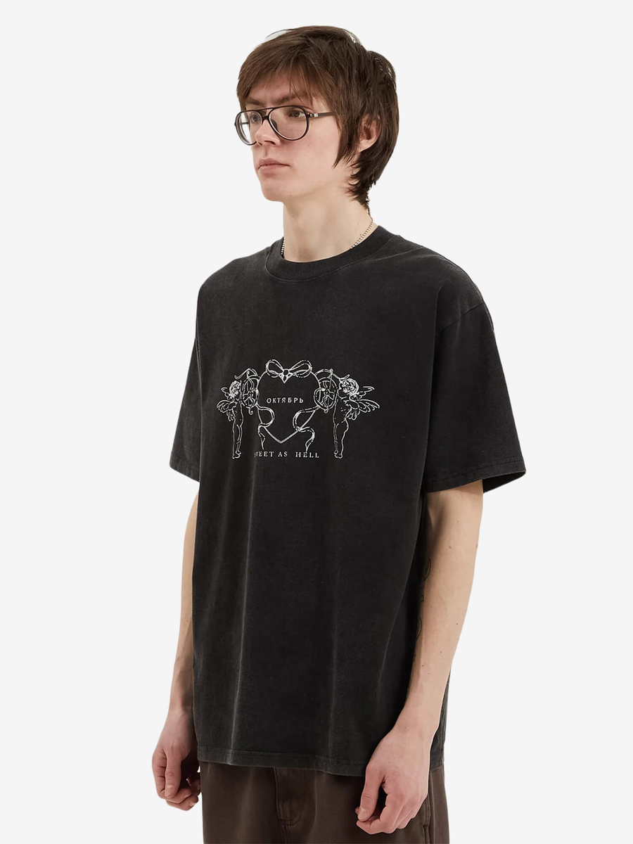 ОКТЯБРЬ — Футболка AW'25 Sweet Hell Black