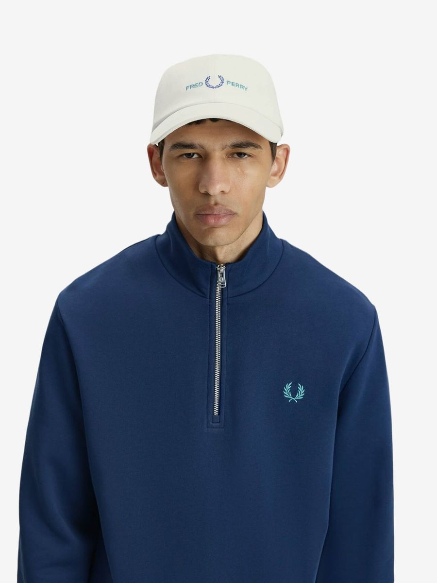 FRED PERRY — Кепка Embroidered Twill Cap Snow White