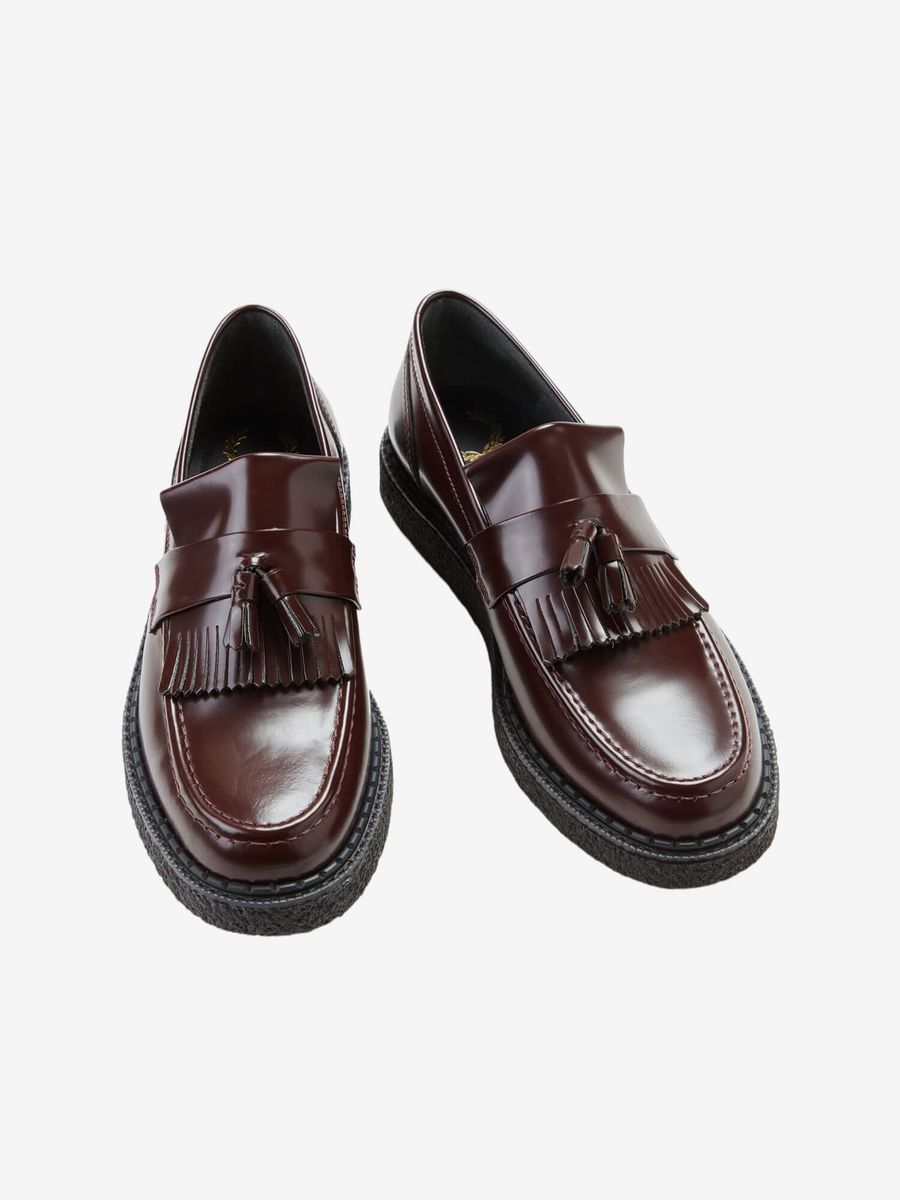 FRED PERRY — Туфли Leather Tassel Loafer Oxblood