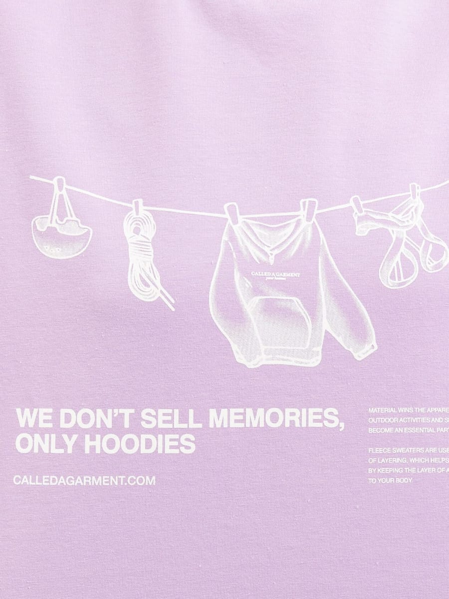 CALLED A GARMENT — Лонгслив Climber Лавандовый