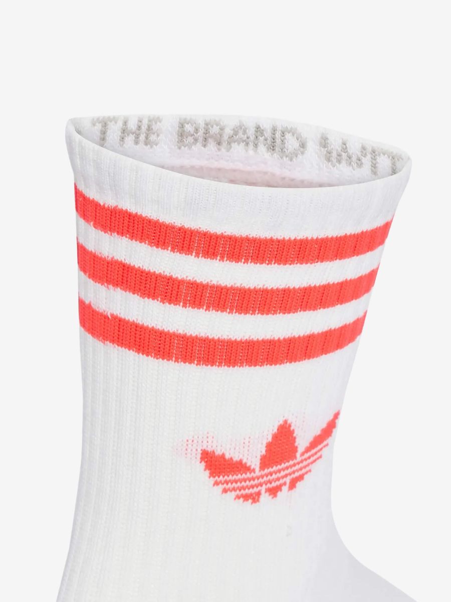 ADIDAS ORIGINALS — Носки 3-Stripes Crew White/Lucid Red/Lucid Blue
