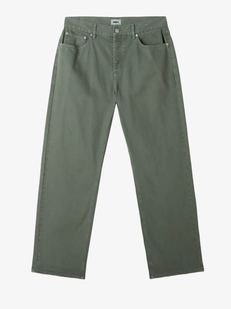 OBEY — Джинсы Hardwork Pigment Denim Duck Green