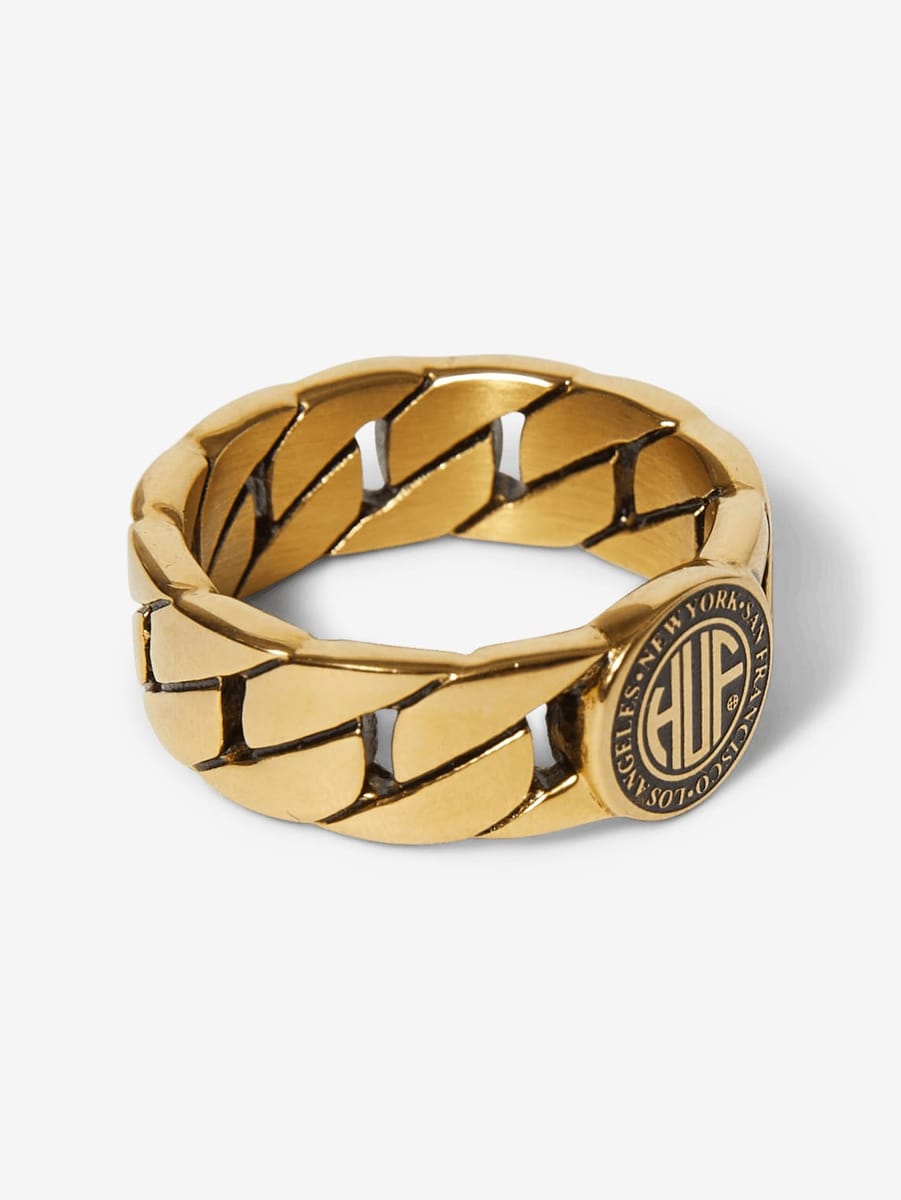 HUF — Кольцо Regional Cuban Link Gold