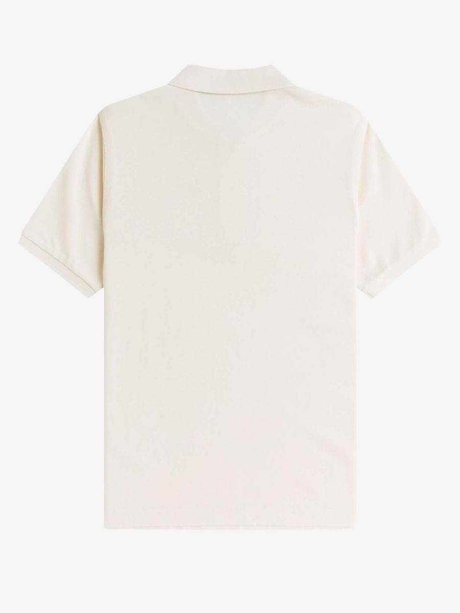 FRED PERRY — Поло W Fred Perry Polo Shirt Ecru/Oxblood