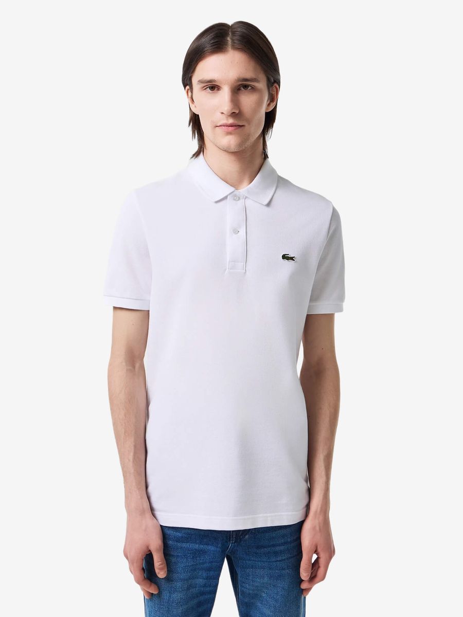 LACOSTE — Футболка Поло Slim Fit L.12.12 White