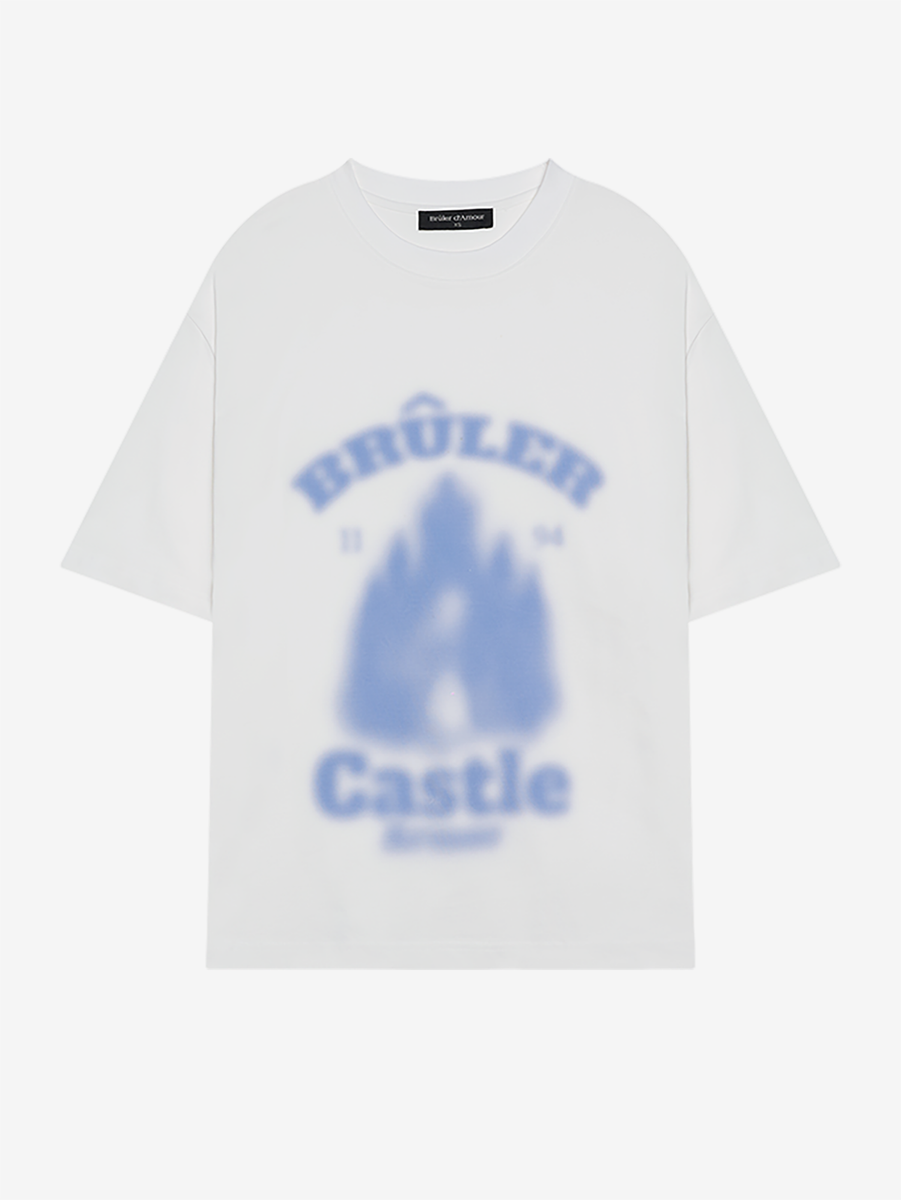 BRÛLER D’AMOUR — Футболка T-shirt Замок/Château White