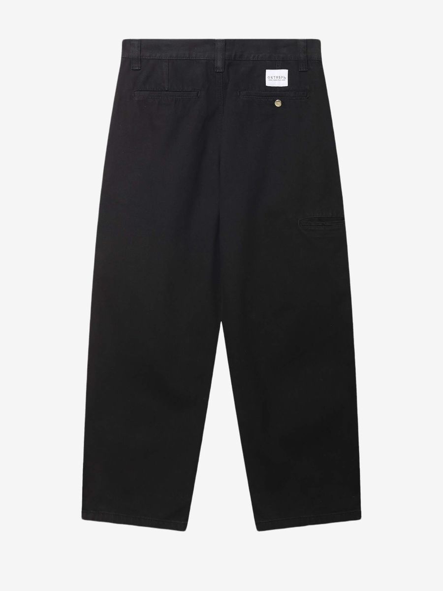 ОКТЯБРЬ — Штаны SS'26 Loose Work pants Black