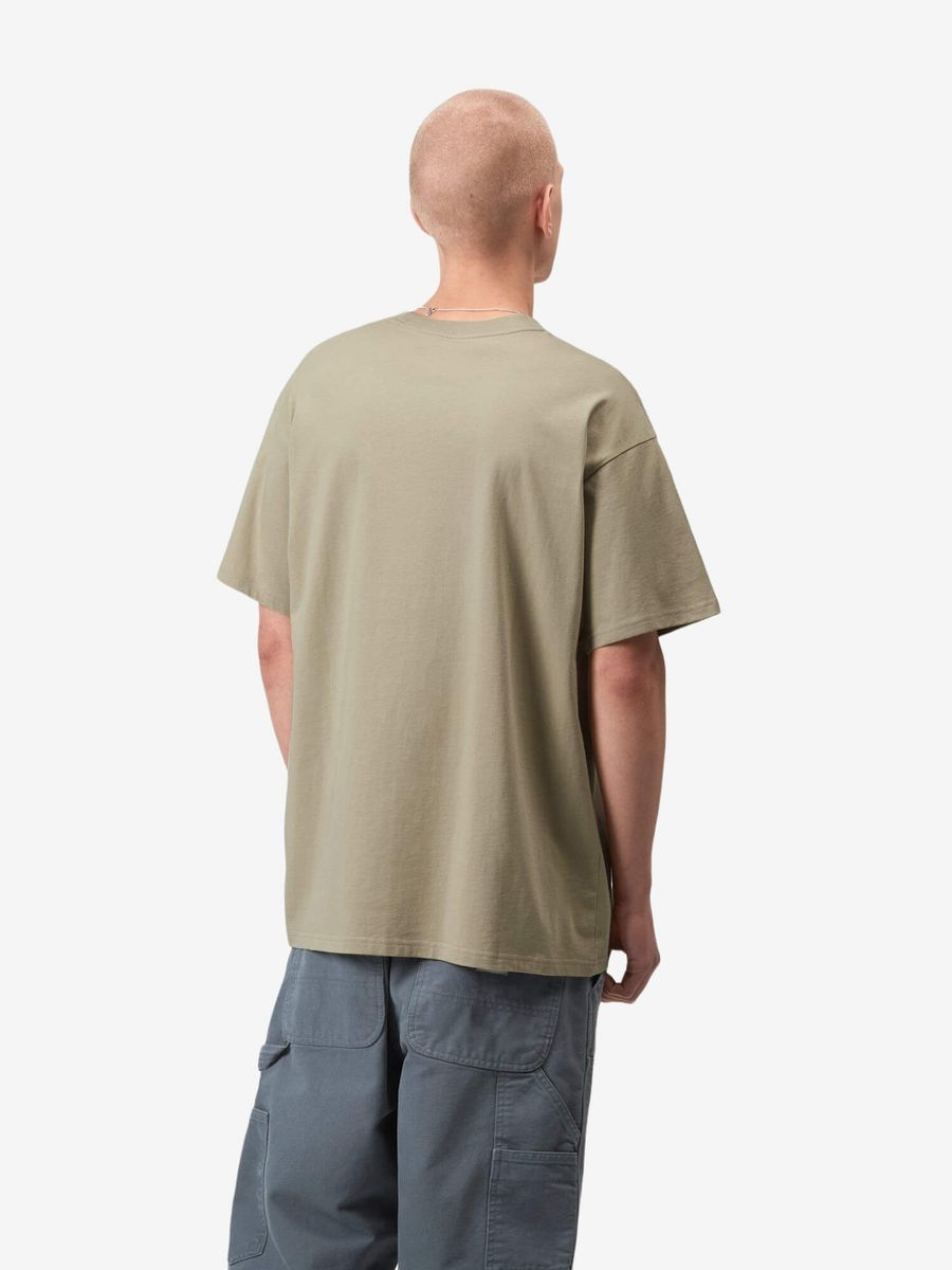 CARHARTT WIP — Футболка S/S Script Embroidery Barchan/White