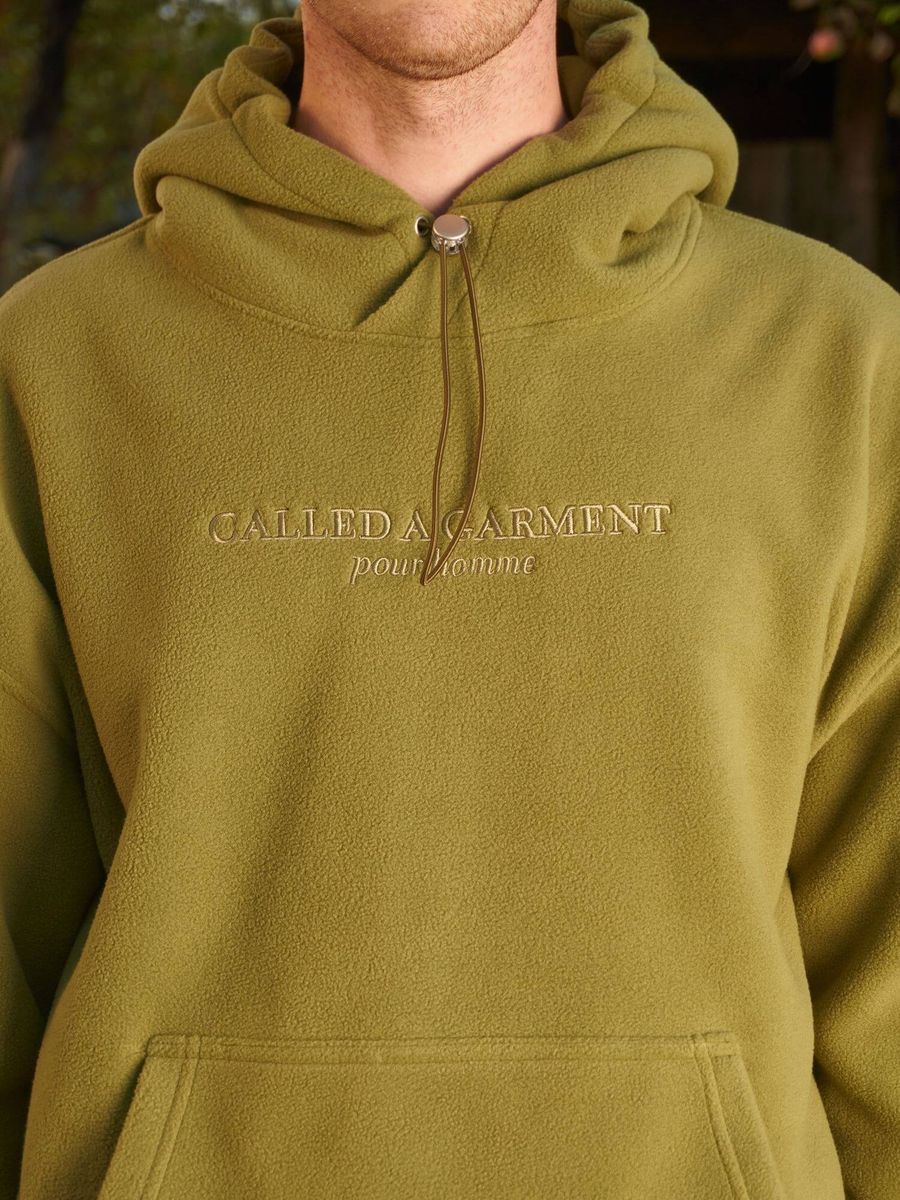 CALLED A GARMENT — Худи Флис Wrap Оливковый