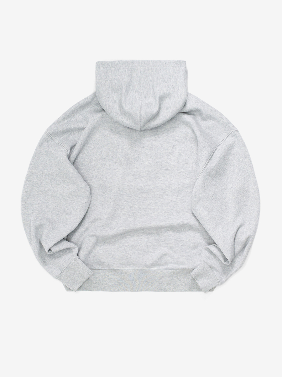 SAILOR PAUL — Худи Crop Zip Hoodie Серый Меланж