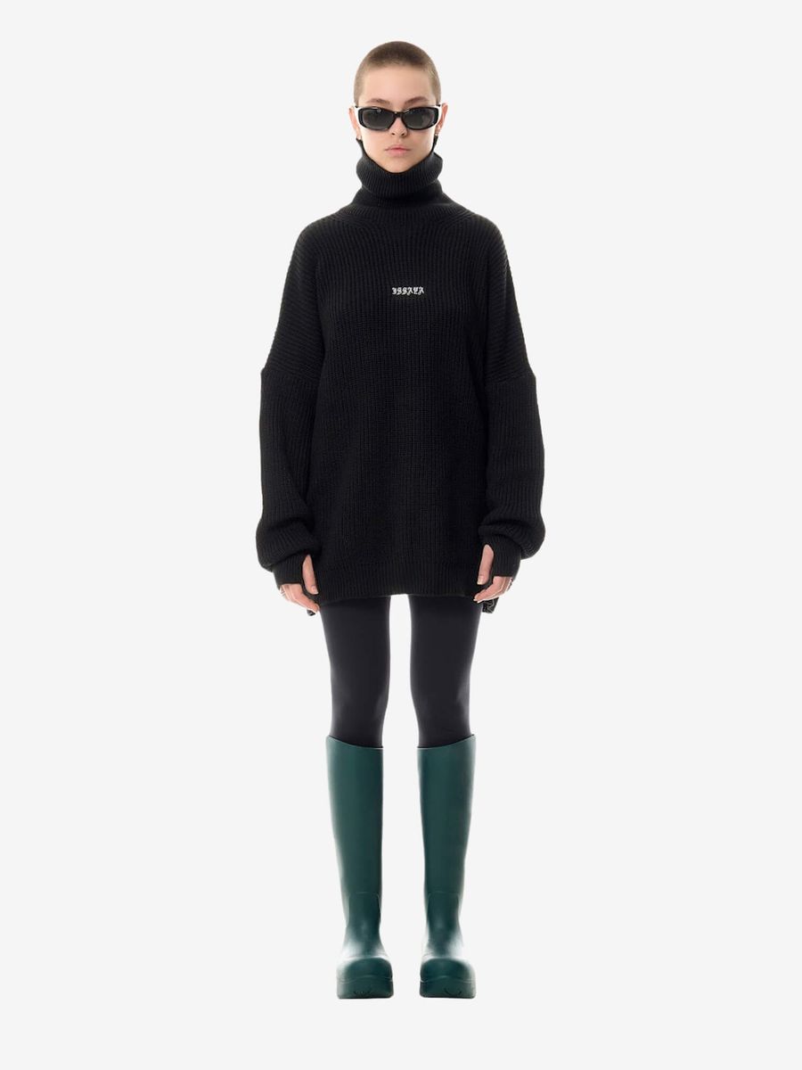 ISSAYA — Свитер Chainmail Turtleneck Black