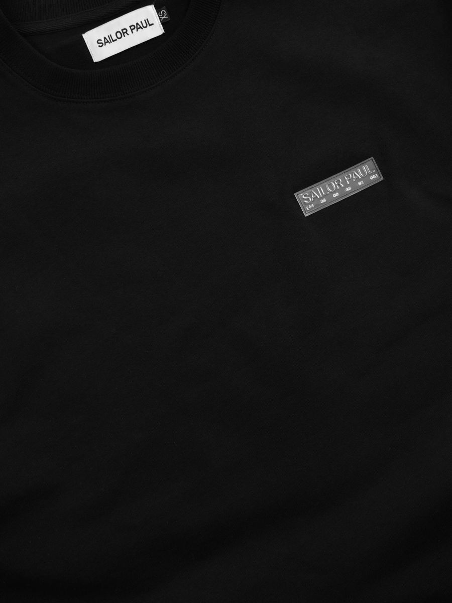 SAILOR PAUL — Футболка Text Logo Label Черный
