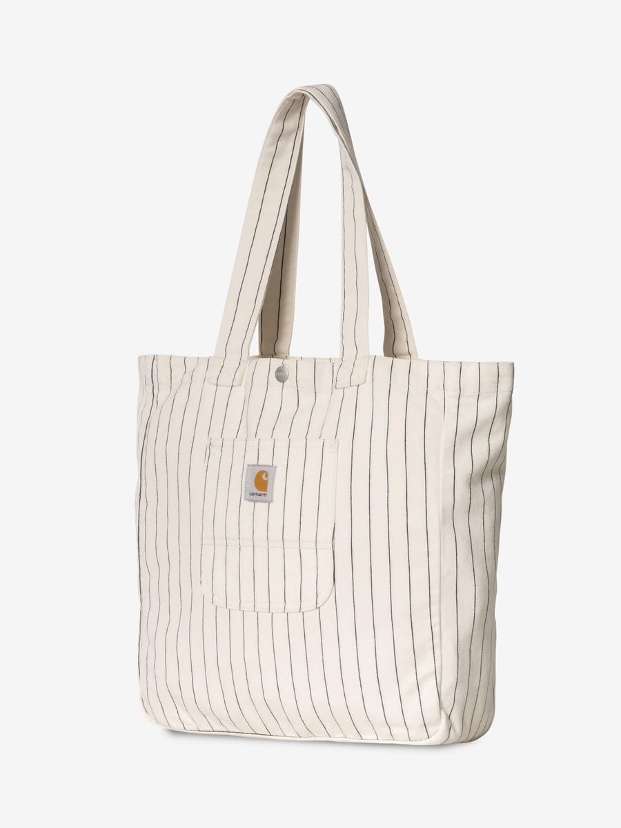 CARHARTT WIP — Сумка Шоппер Hendry Tote Seaton Stripe Wax/Dark Navy (Rinsed)