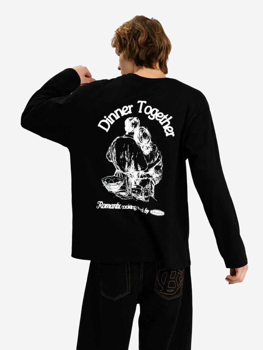 DISSIDENT — Лонгслив Dinner Together Longsleeve Black