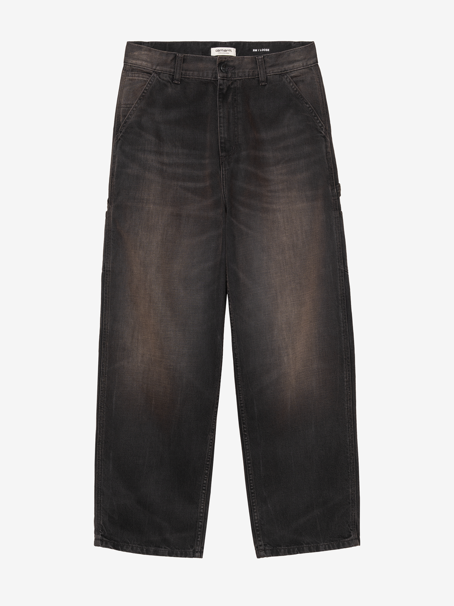 CARHARTT WIP — Джинсы W Brandon Single Knee Black (Tobacco Used Wash)