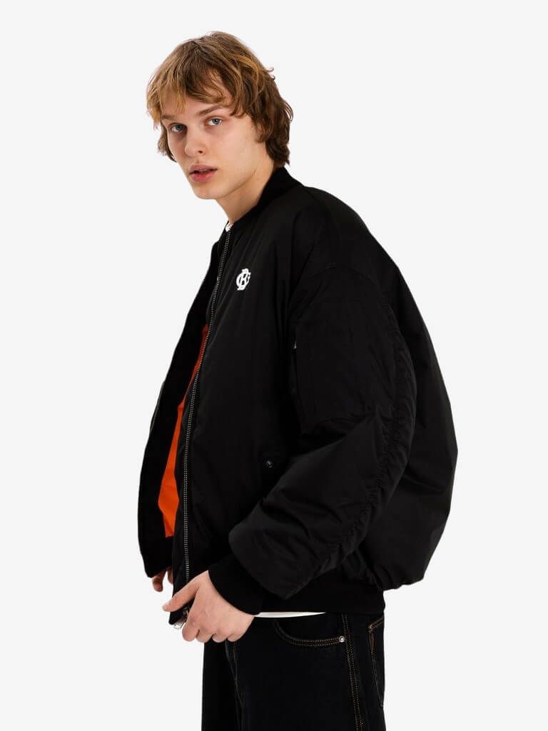 DISSIDENT — Куртка Coat of Hearts Oversized Bomber Black