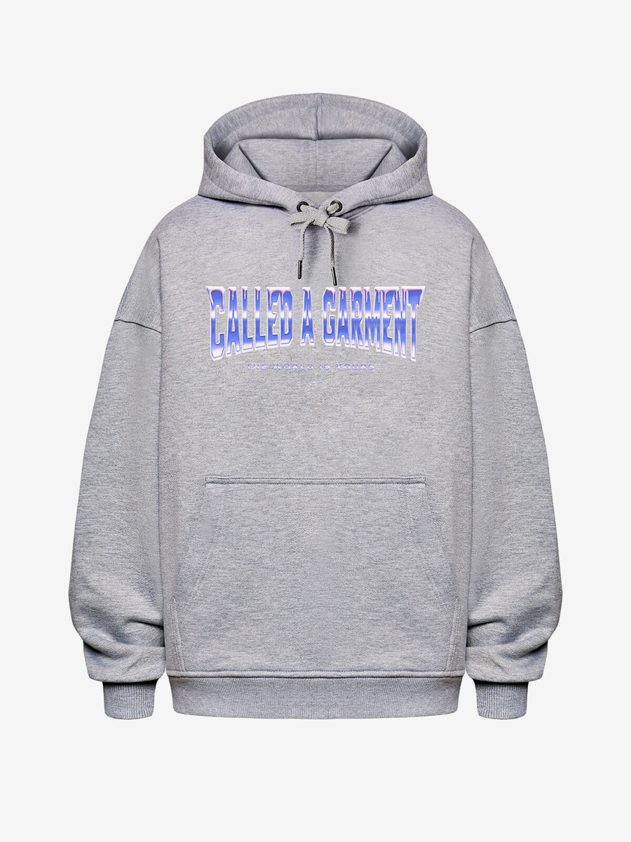 CALLED A GARMENT — Худи Frozen One Серый меланж