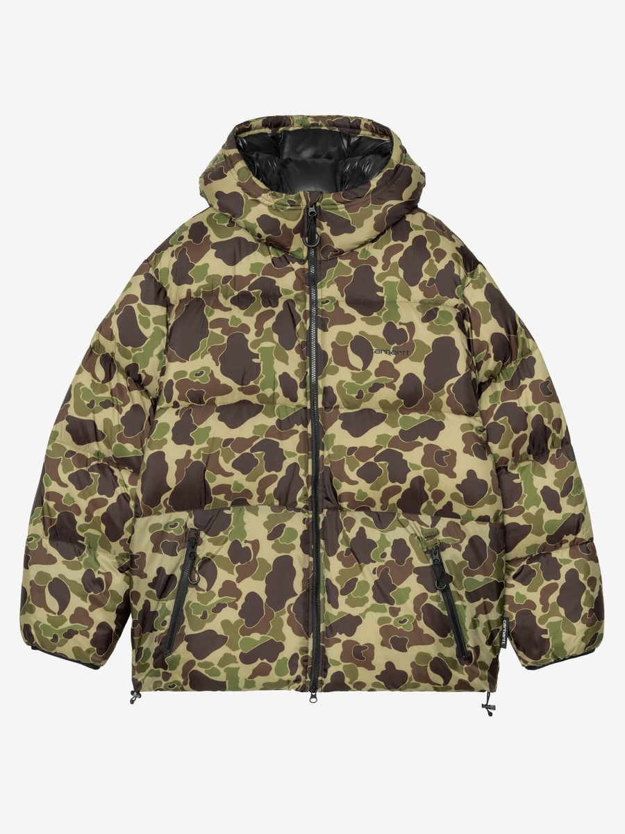 CARHARTT WIP — Куртка Toronto Puffer Black/Camo Duck Green
