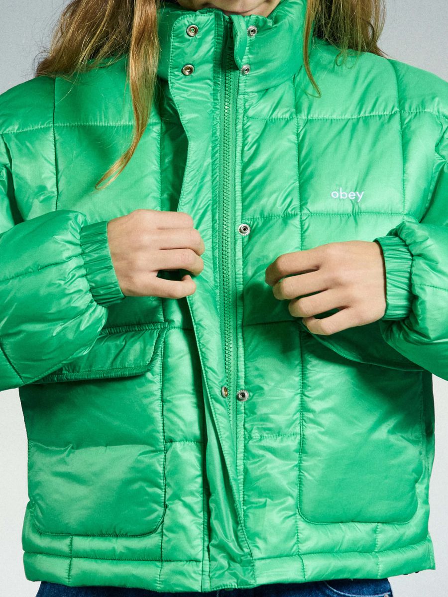OBEY — Куртка Пуховик W Surface Puffer Green