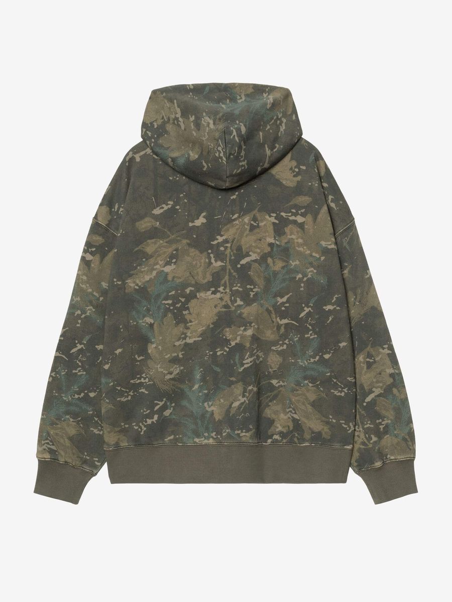 CARHARTT WIP — Худи ZIP Hooded Benton Sweat Jacket Camo Combi Green (Garment Dyed)