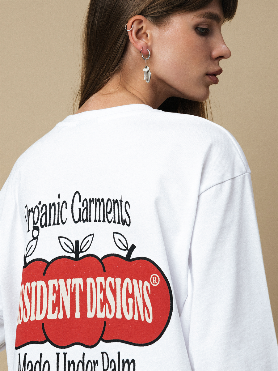 DISSIDENT — Лонгслив Organic Longsleeve in White
