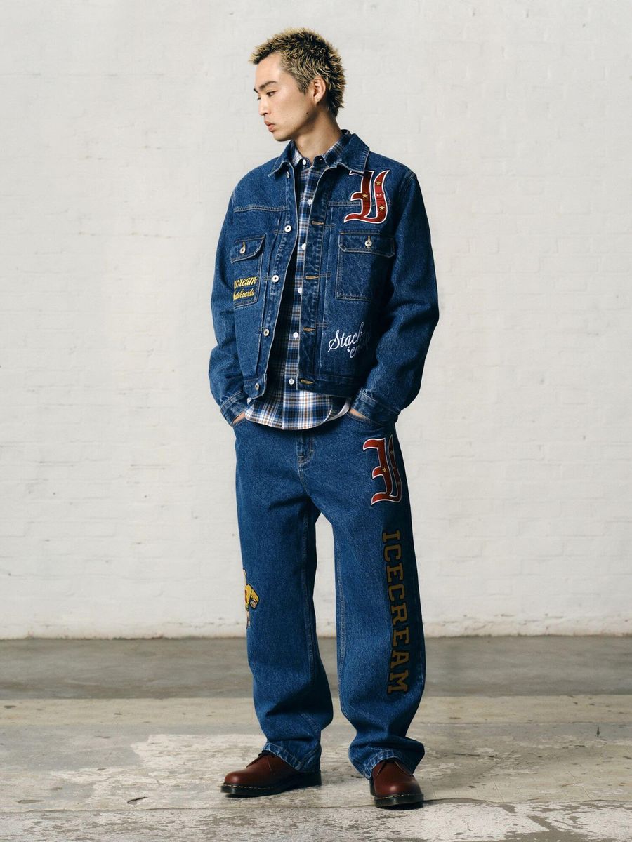 ICECREAM — Куртка Mascot Denim Trucker Jacket Mid Wash Blue