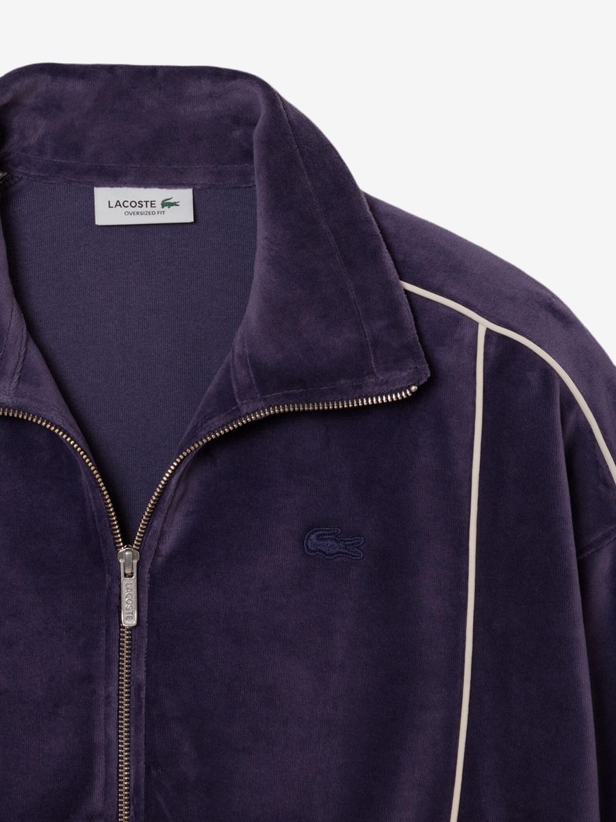 LACOSTE — Олимпийка W Velour Cropped Violet