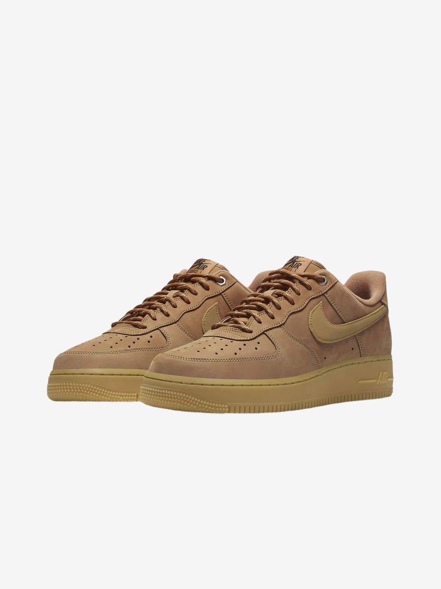 NIKE — Кроссовки Air Force 1 '07 Low Flax/Gum/Brown
