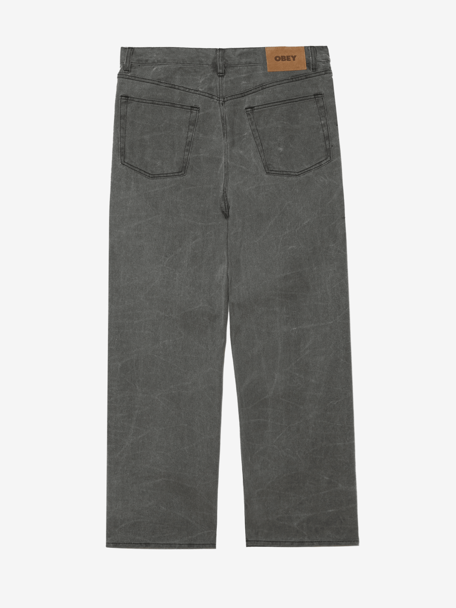 OBEY — Джинсы Classic Wrinkle Baggy Denim Black Wrinkle Wash