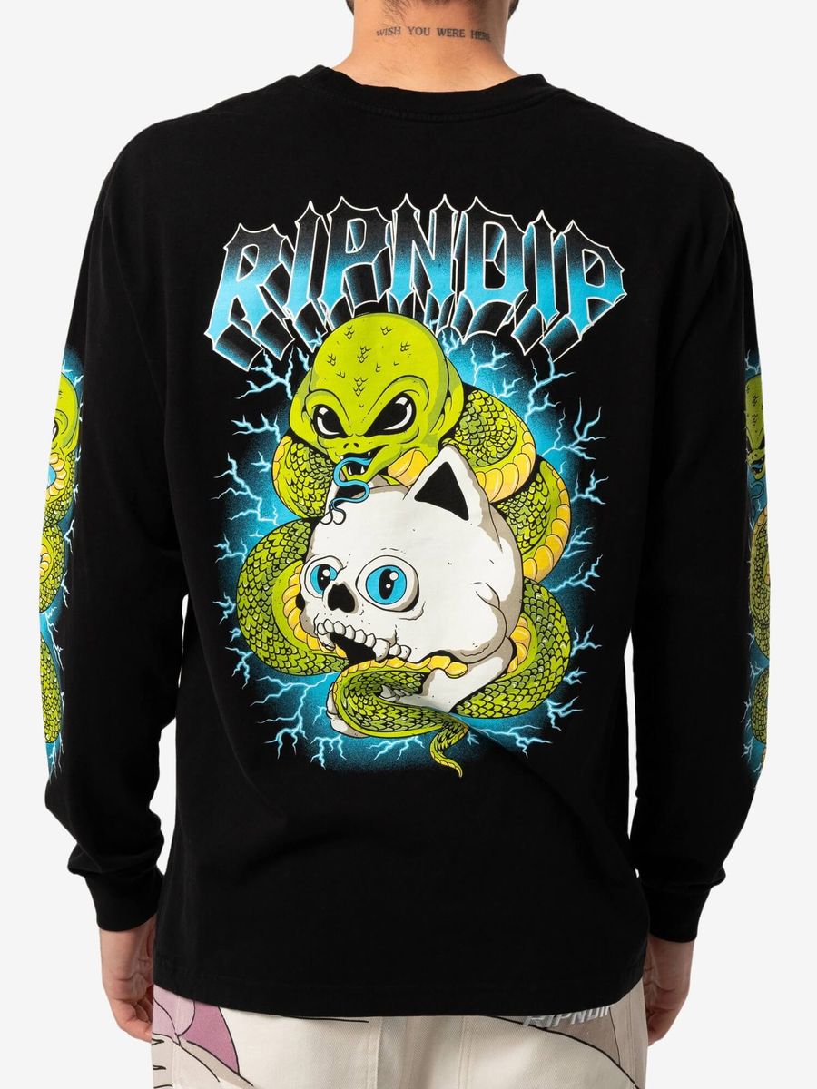 RIPNDIP — Лонгслив Skull & Bones Black