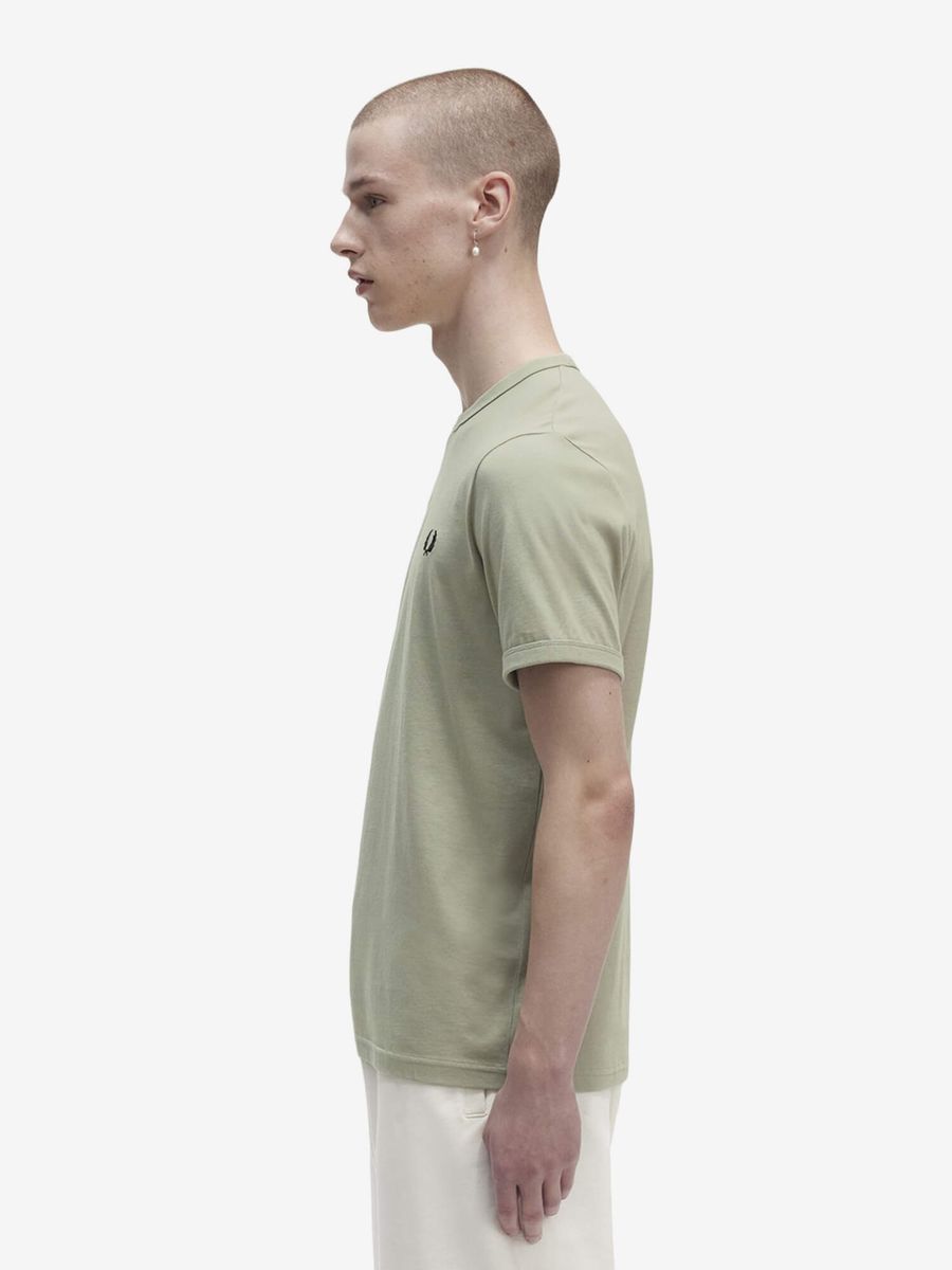 FRED PERRY — Футболка Ringer Grey/Black