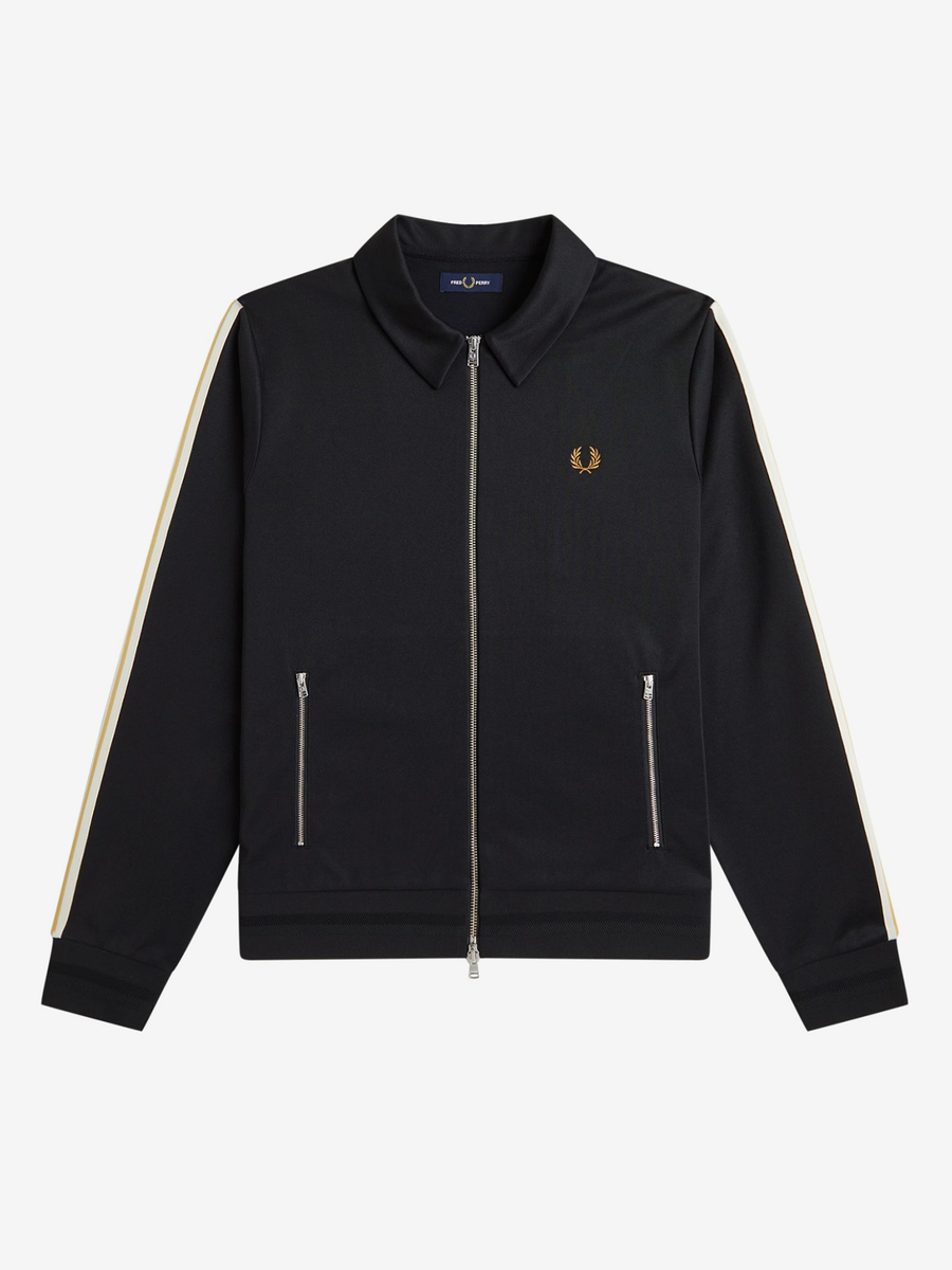 FRED PERRY — Олимпийка Tipped Tape Track Jacket Black