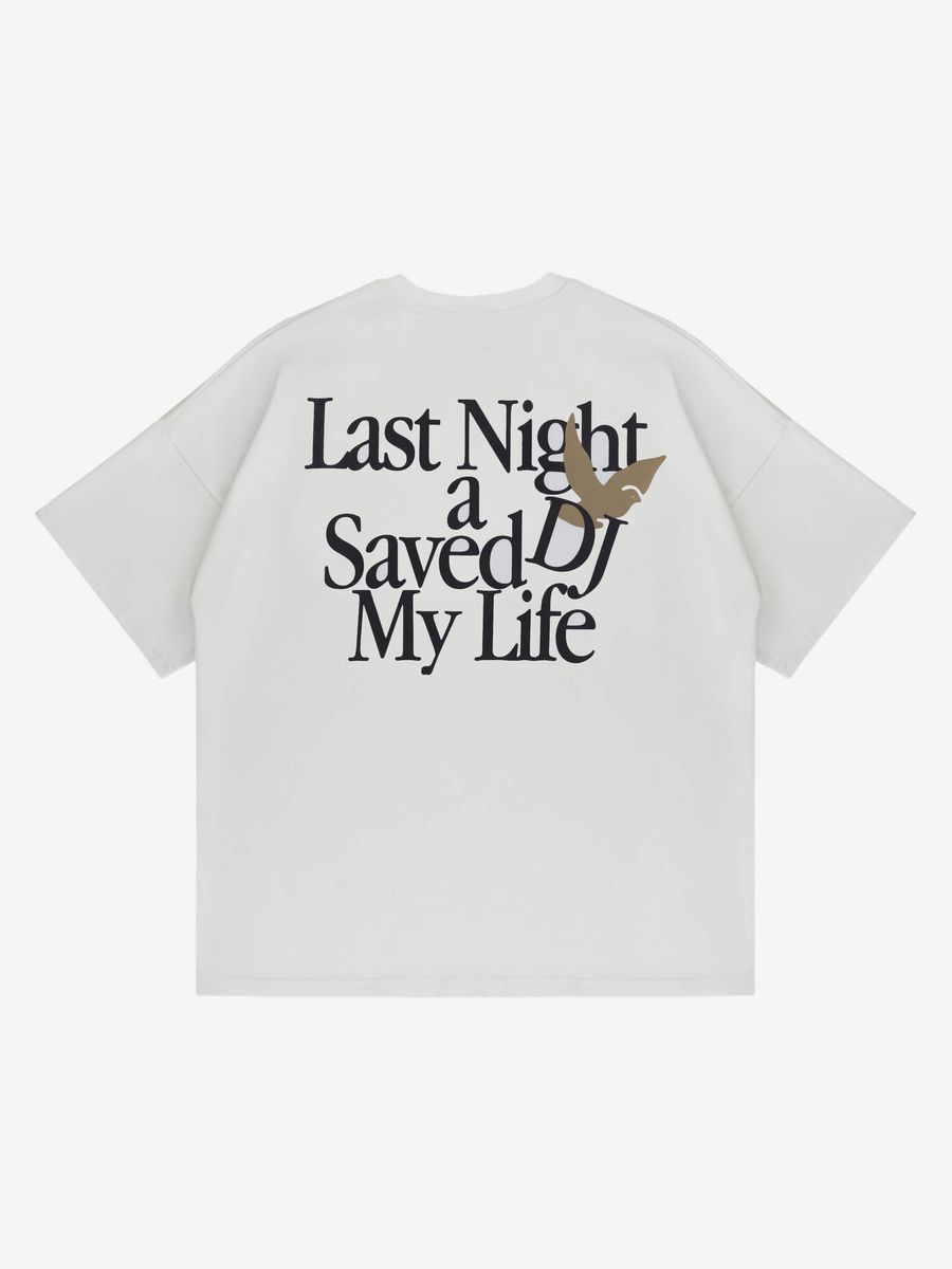 DISSIDENT — Футболка Last Night DJ Oversized Milk