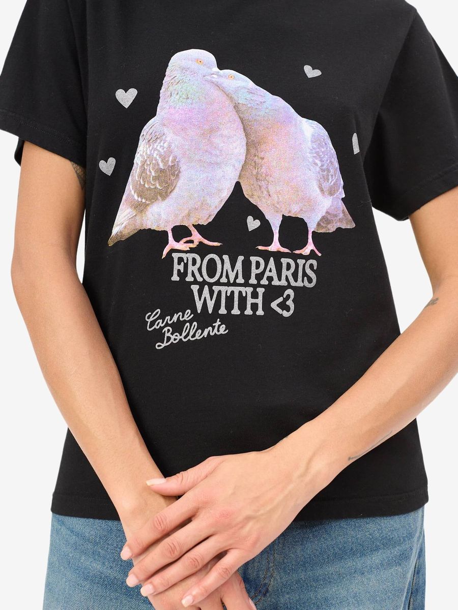 CARNE BOLLENTE — Футболка Lovebirds Black